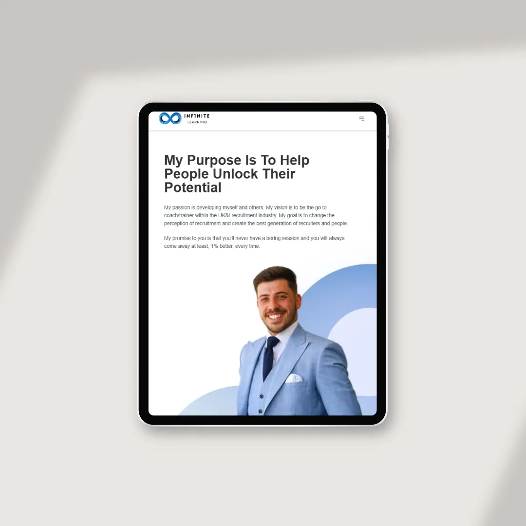 Inf1nite Learning Recruitment Trainer Website