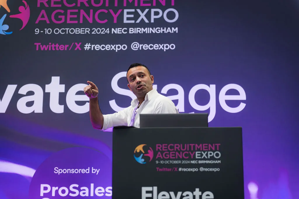 Robert Garner speaking at Recruitment Agency Expo Robert Garner speaking at Recruitment Agency Expo